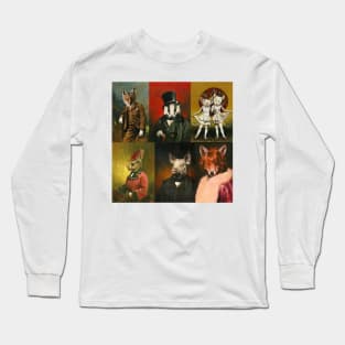 Vintage Animals In Clothes Long Sleeve T-Shirt